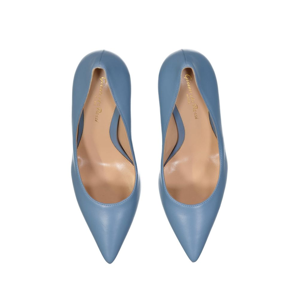 Gianvito Rossi Blaue Lederpumps