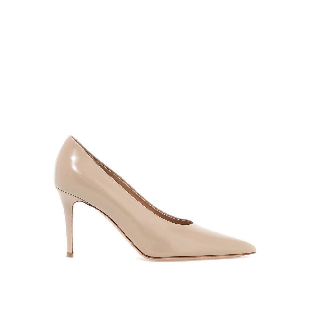 Gianvito Rossi Beige Kalbsleder Pumps mit hohem Absatz