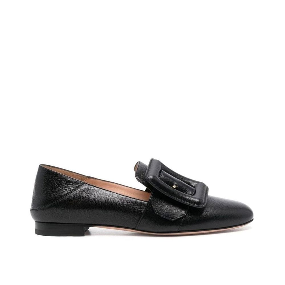 Bally Schwarze Loafer aus Kalbsleder zum Hineinschlüpfen