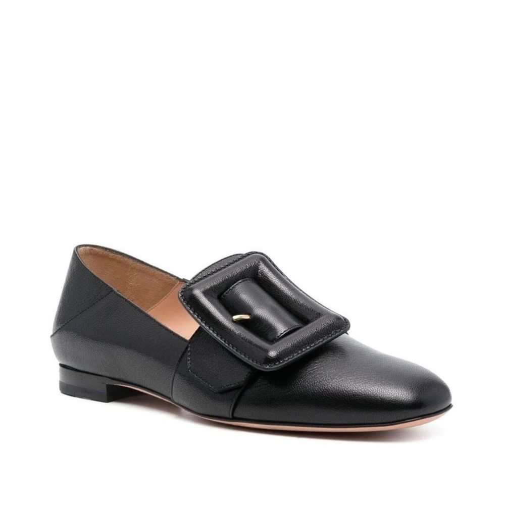 Bally Schwarze Loafer aus Kalbsleder zum Hineinschlüpfen