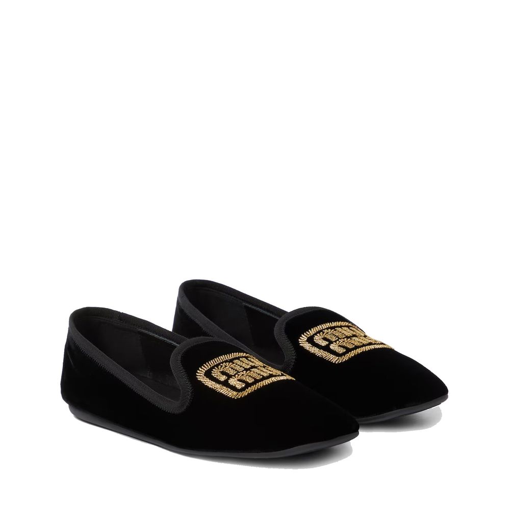 Miu Miu Schwarze Ballerinas aus Stoff