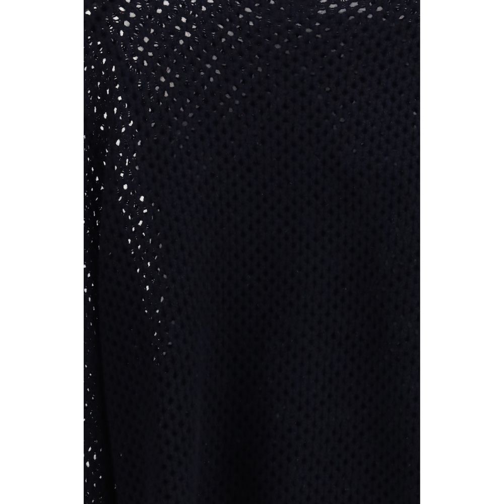 Allude Blauer Sweatshirt aus Fleece-Wolle