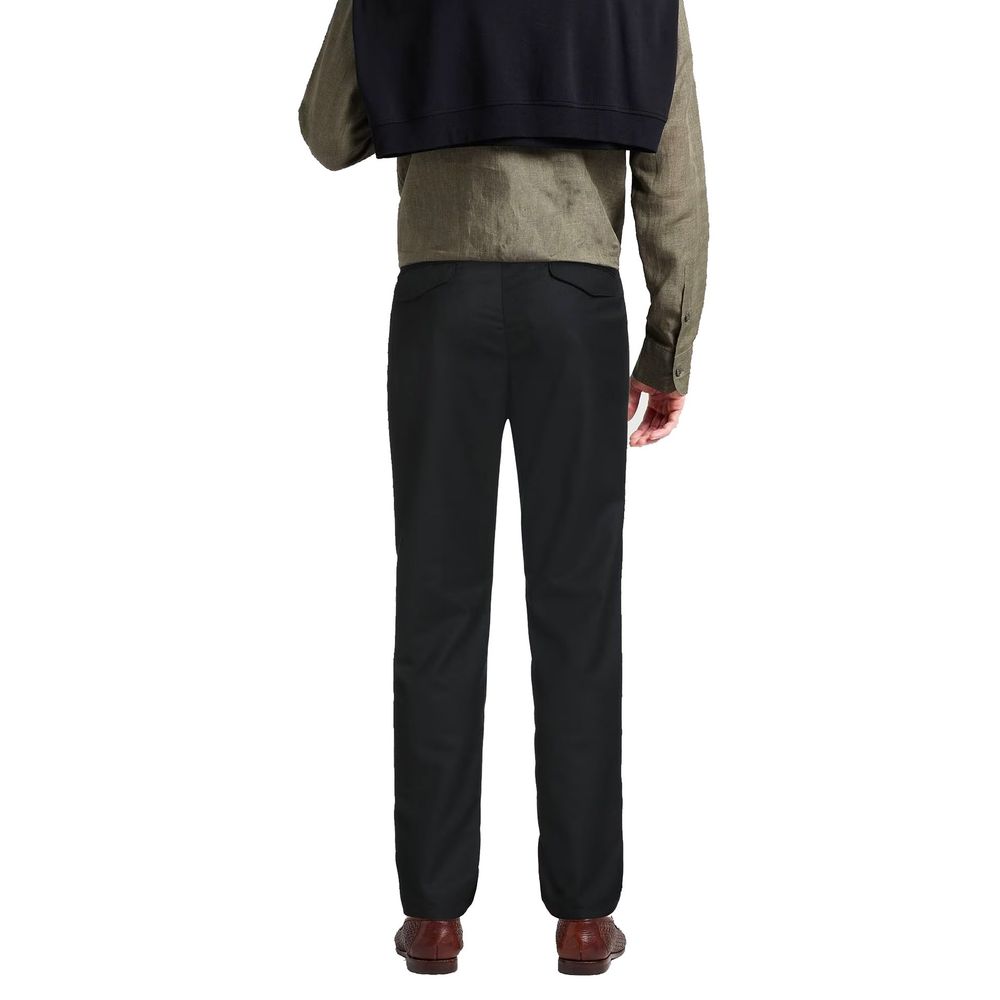 Herno Schwarze Freizeithose aus Elasthan