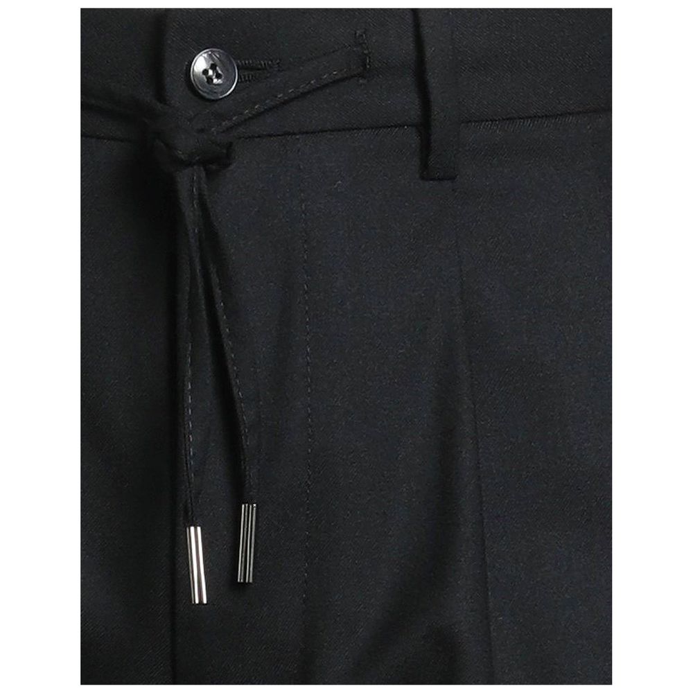 Herno Schwarze Freizeithose aus Elasthan