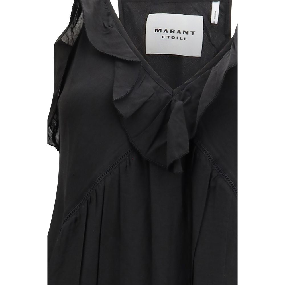 Isabel Marant Étoile Schwarzes Baumwoll-Freizeitkleid