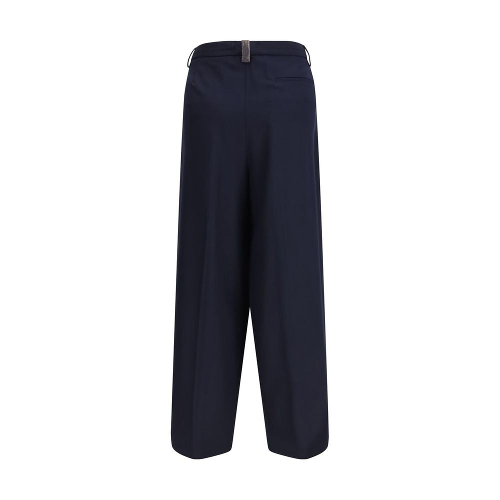 Fabiana Filippi Blaue Freizeithose aus Polyester