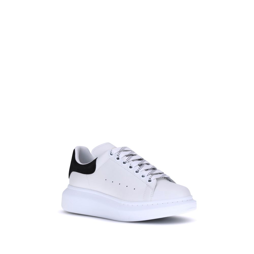 Alexander McQueen Weiße Bos Taurus Kalbsleder Plateau-Sneaker