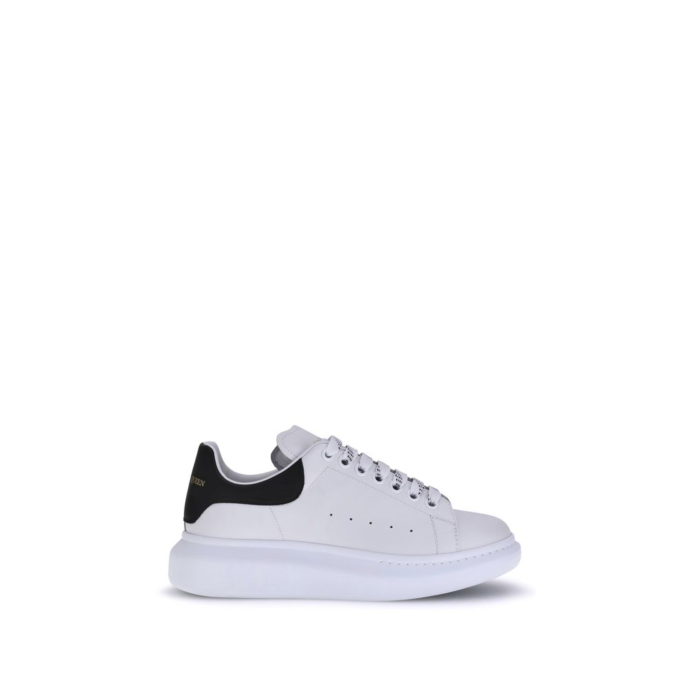 Alexander McQueen Weiße Bos Taurus Kalbsleder Plateau-Sneaker