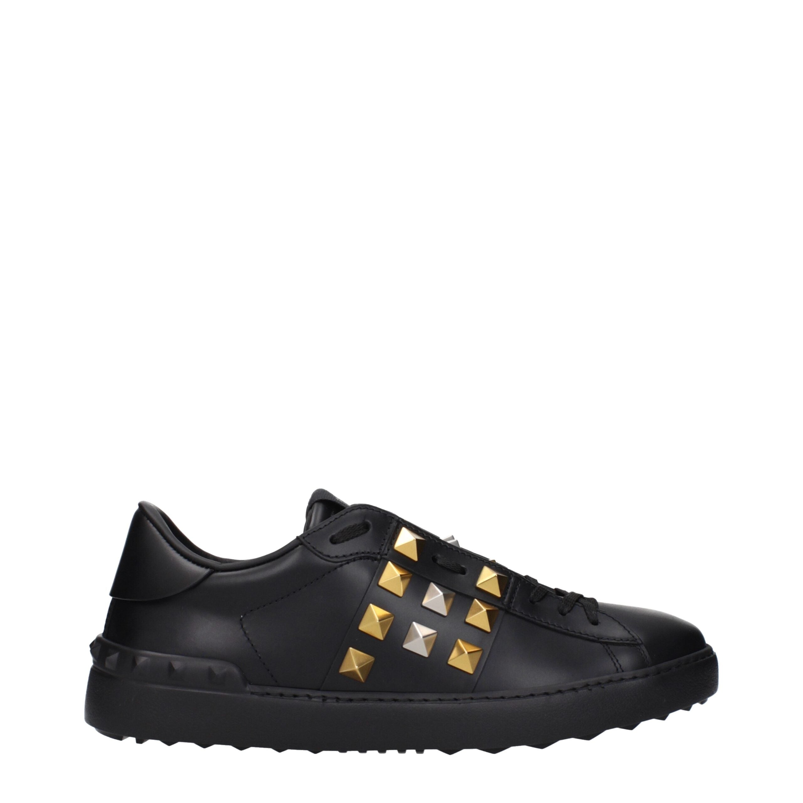 Valentino Garavani Schwarze Leder-Sneakers