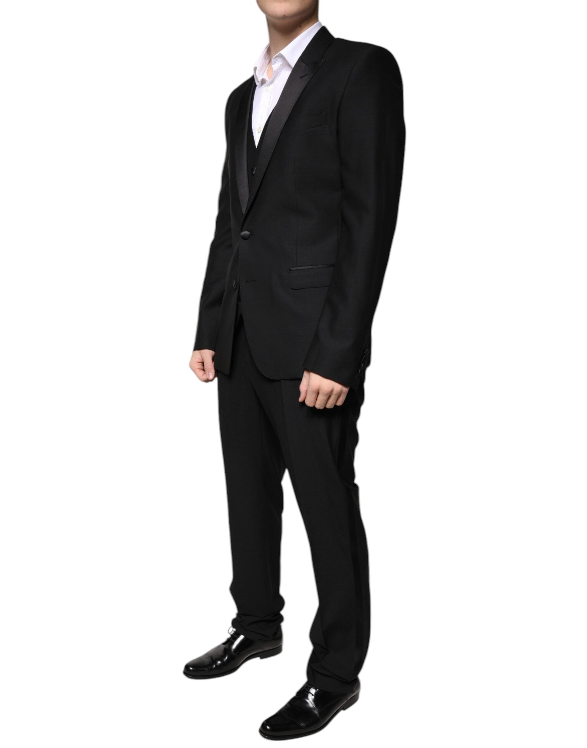 Dolce & Gabbana Schwarzer Smoking aus Schurwolle