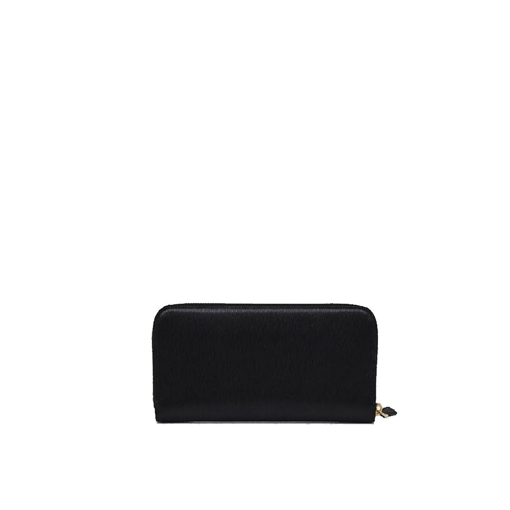Prada Schwarzes Kalbsleder Portemonnaie