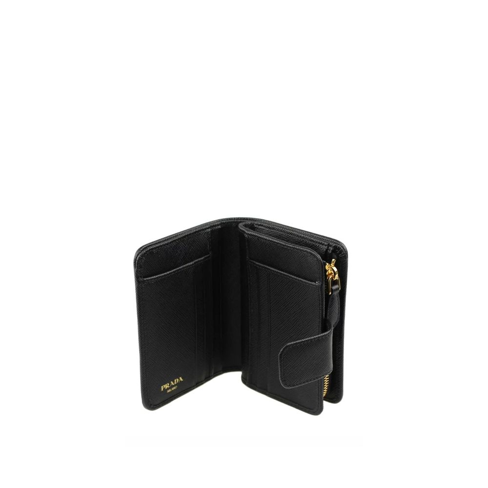 Prada Schwarzes Nylon Portemonnaie