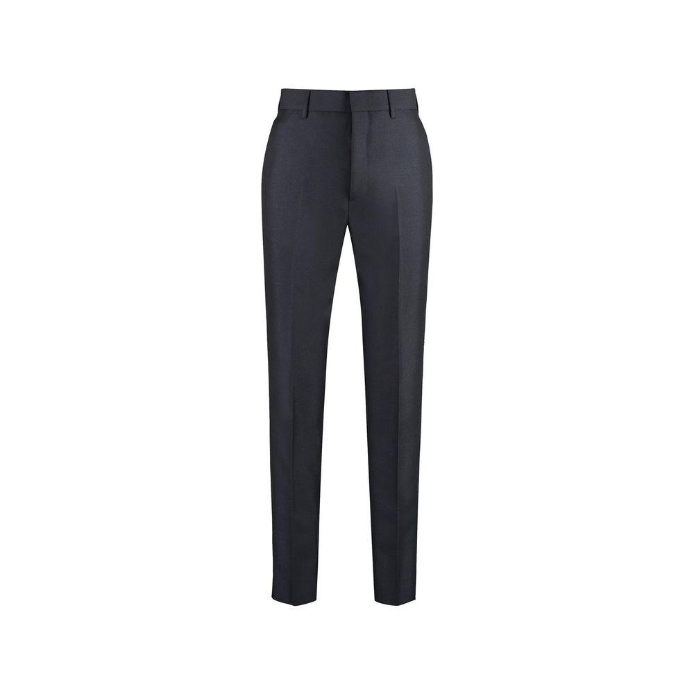 Prada Blaue Mohair-Anzughose