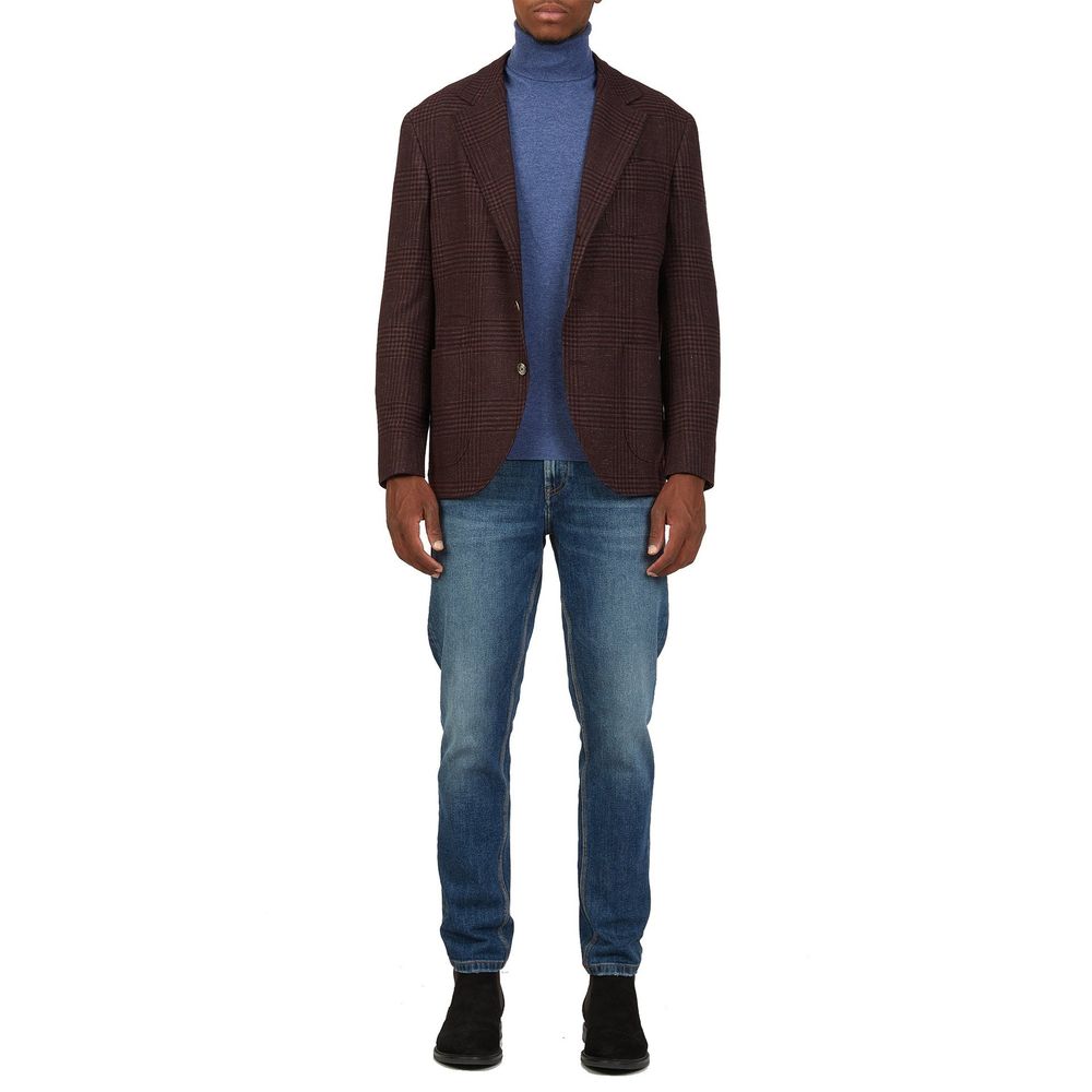 Brunello Cucinelli Mehrfarbiger Wollmantel
