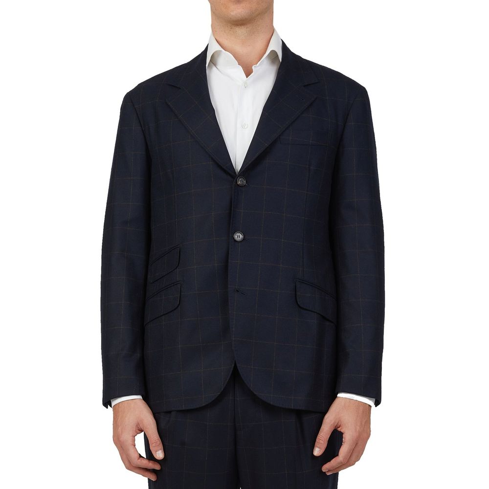 Brunello Cucinelli Blauer Wollanzug Zweiteiler