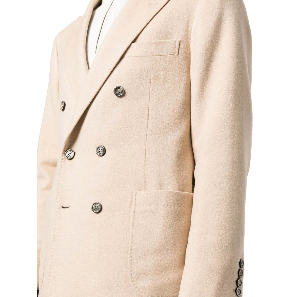 Brunello Cucinelli Beiger Wollmantel