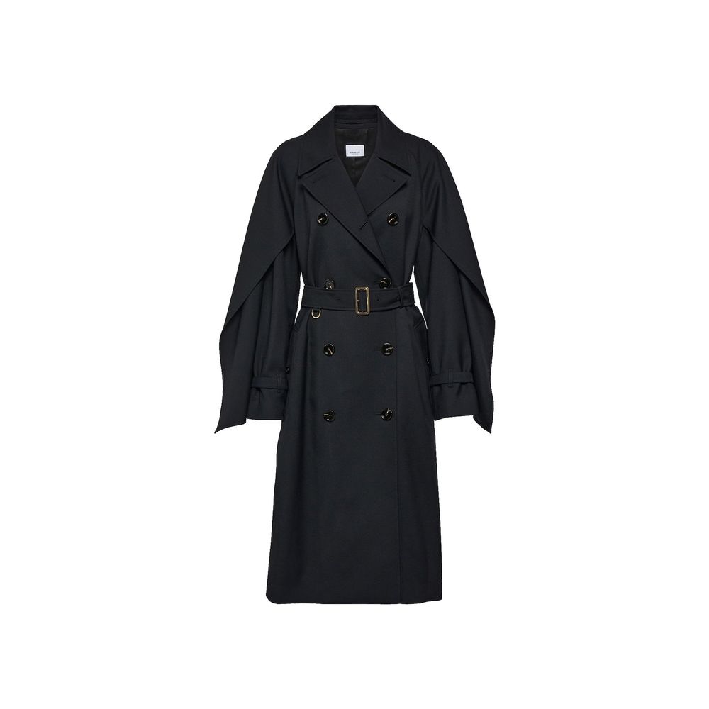 Burberry Schwarzer Polyester-Mantel