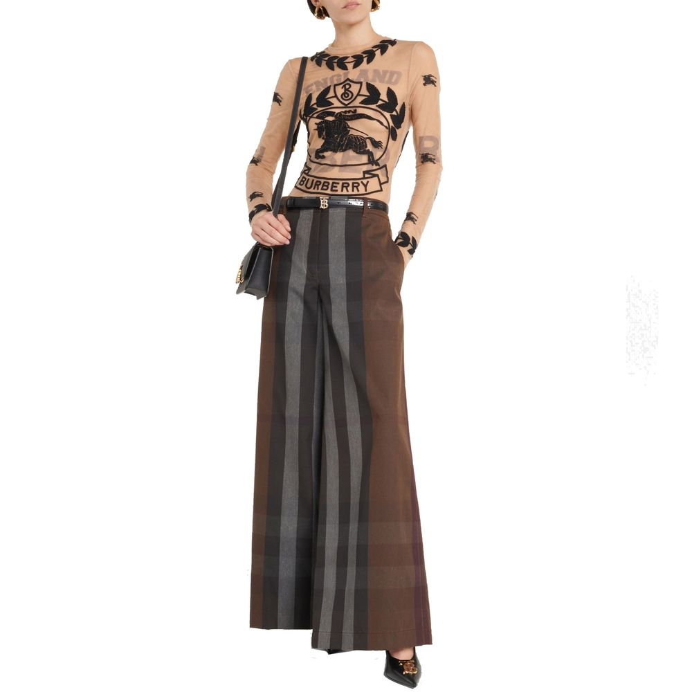 Burberry Braune Baumwollhose für die Freizeit