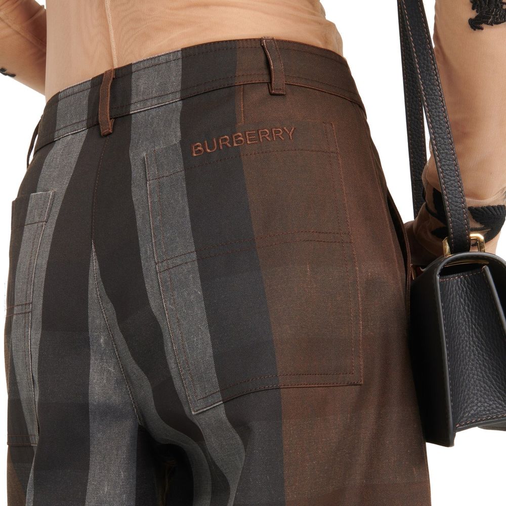 Burberry Braune Baumwollhose für die Freizeit