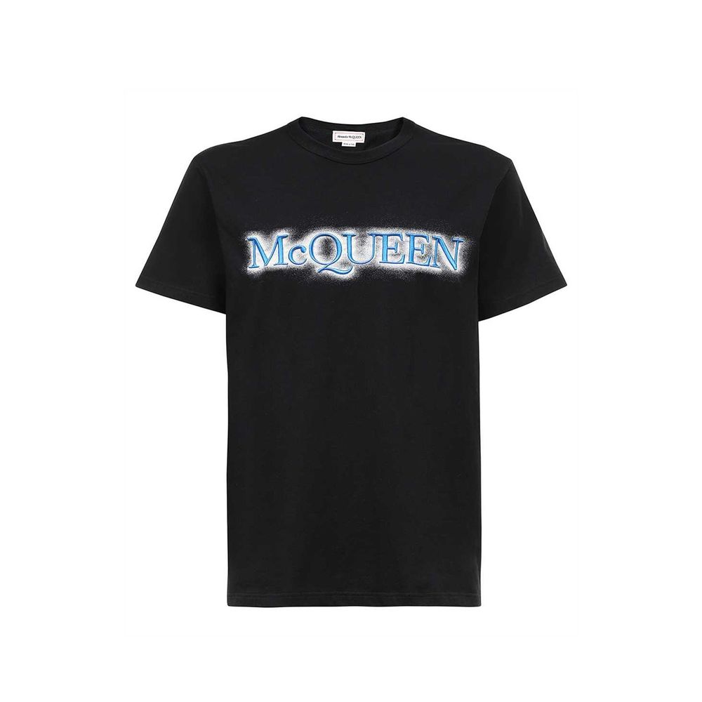 Alexander McQueen Schwarzes Baumwoll-T-Shirt