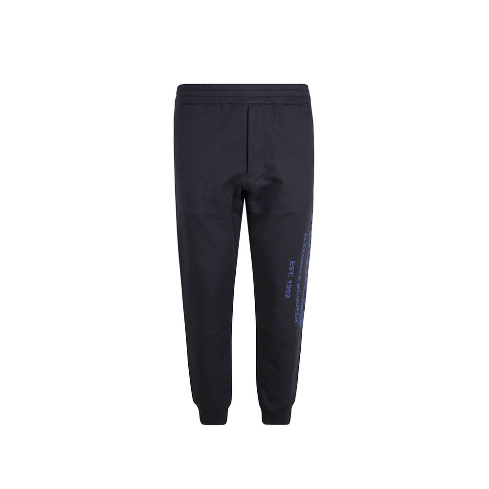 Alexander McQueen Blaue Baumwoll-Jogginghose (Trainingshose)