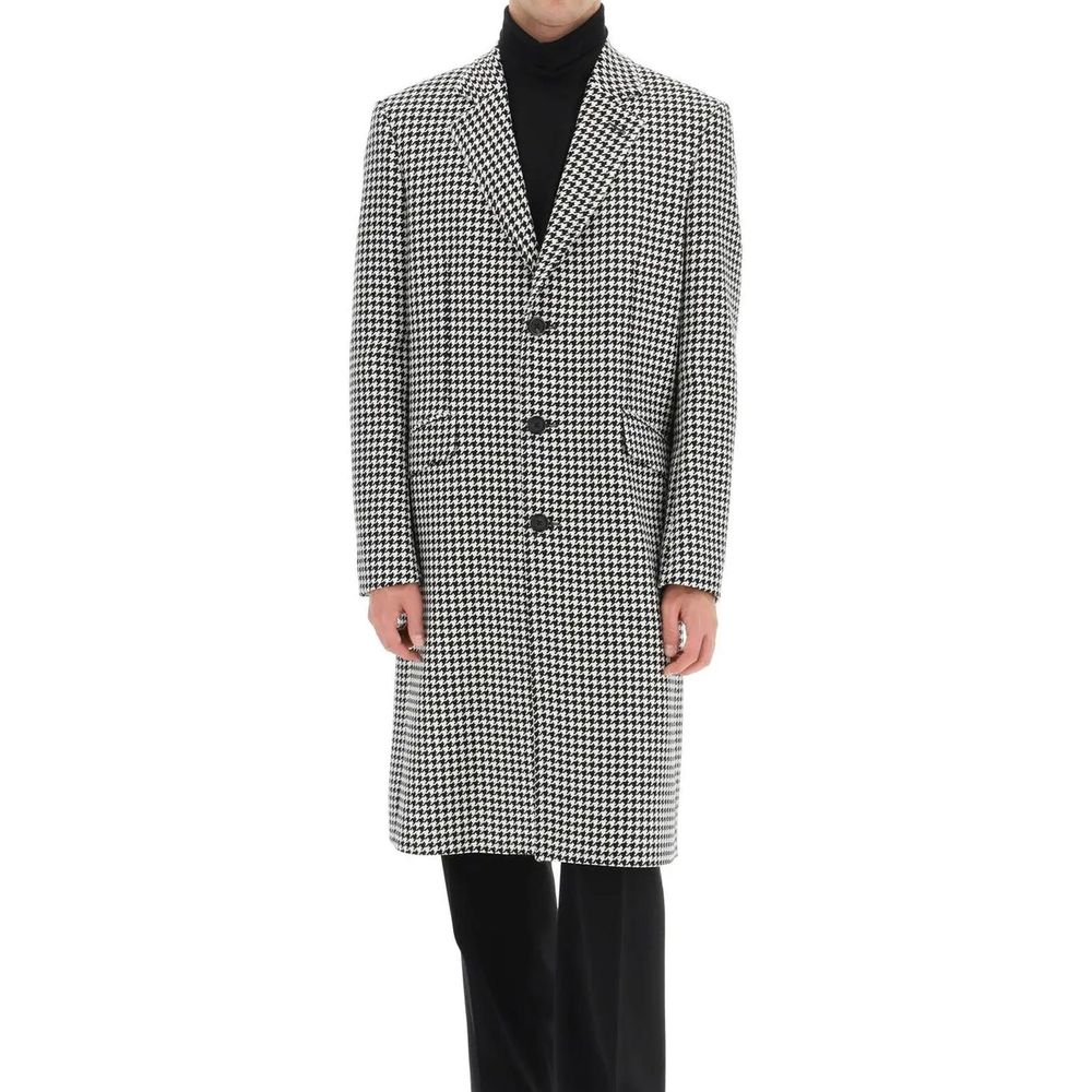 Alexander McQueen Schwarzer Wollmantel