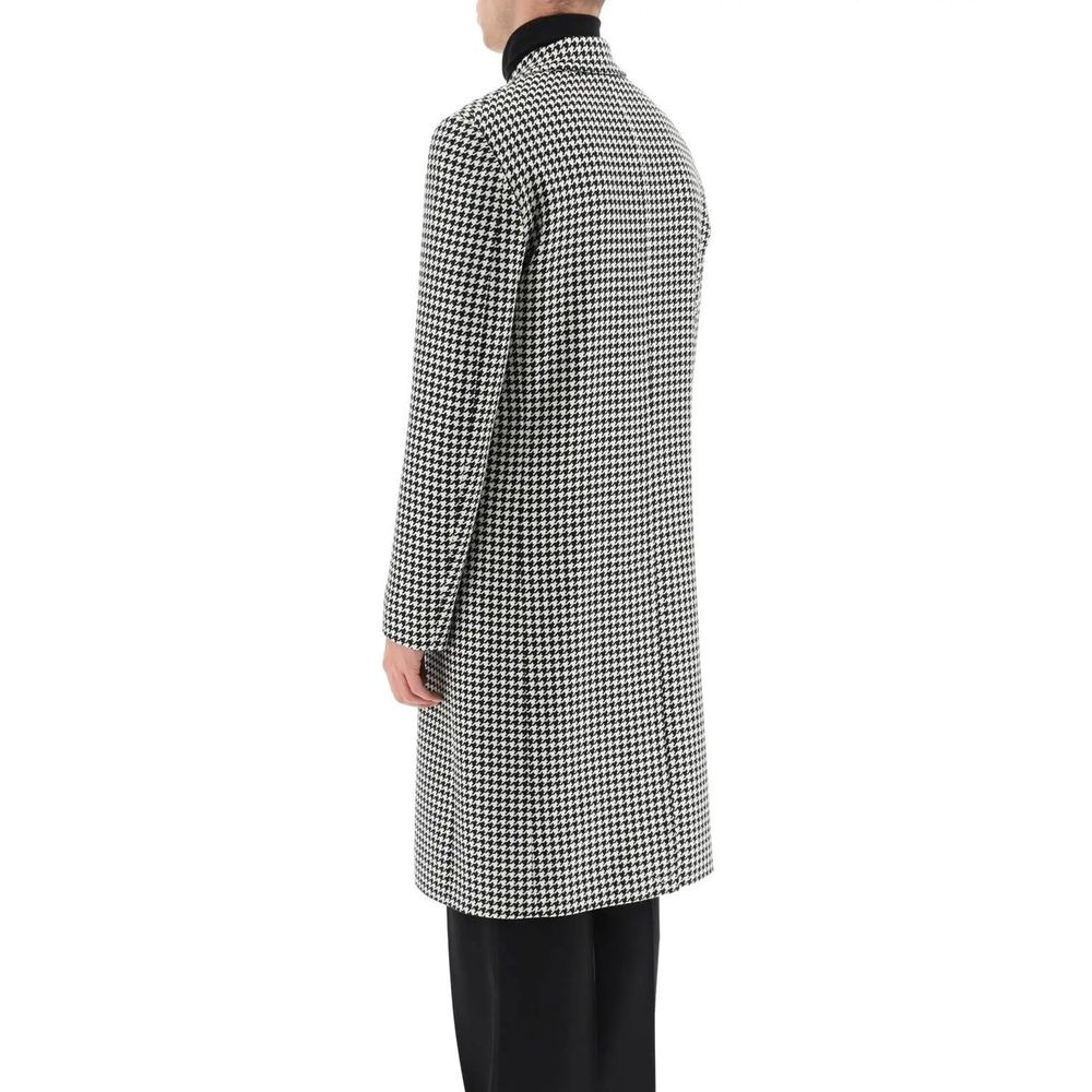 Alexander McQueen Schwarzer Wollmantel