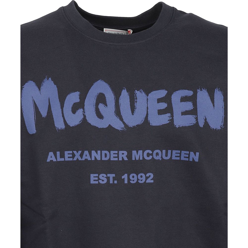 Alexander McQueen Blauer Baumwoll-Sweatshirt