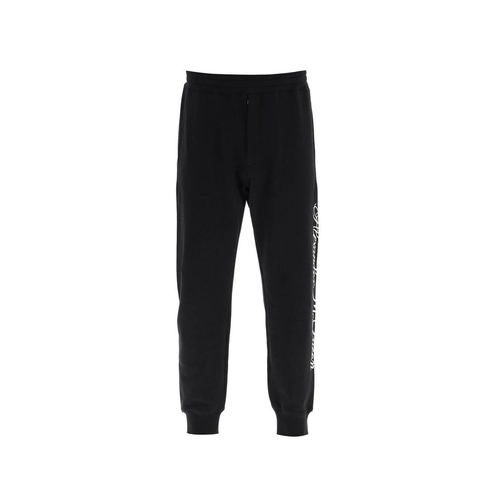 Alexander McQueen Schwarze Baumwoll-Jogginghose (Trainingshose)