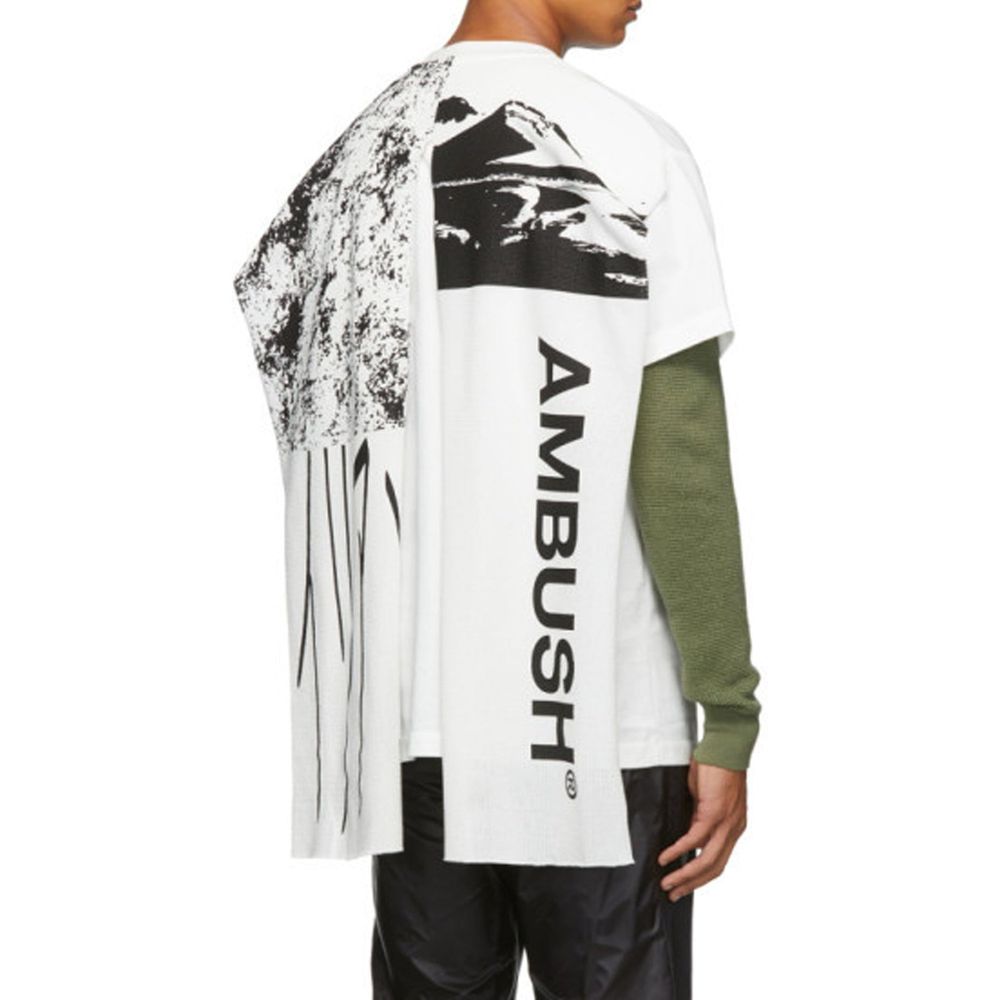 Ambush Weißes Baumwoll-T-Shirt
