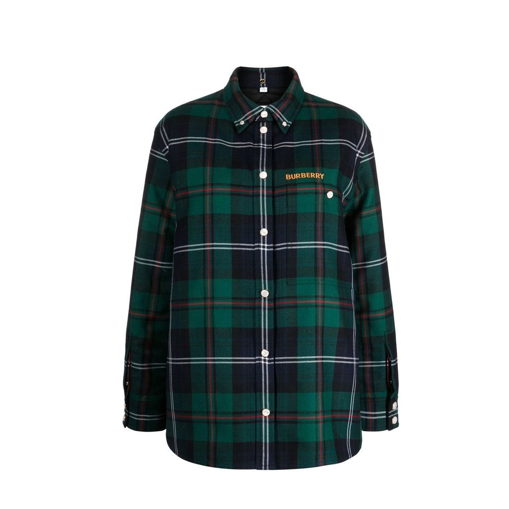 Burberry Zweifarbige Wollmuster-Bluse