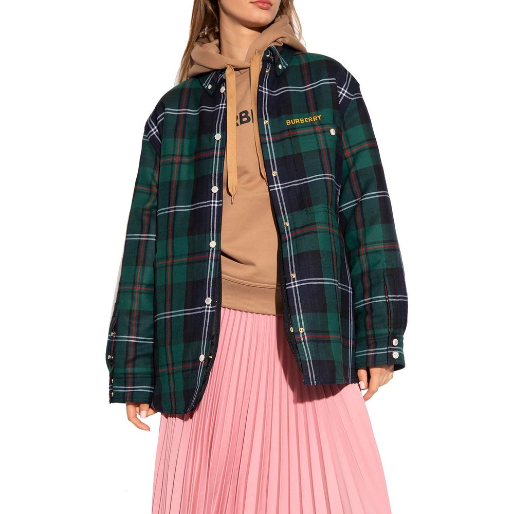 Burberry Zweifarbige Wollmuster-Bluse