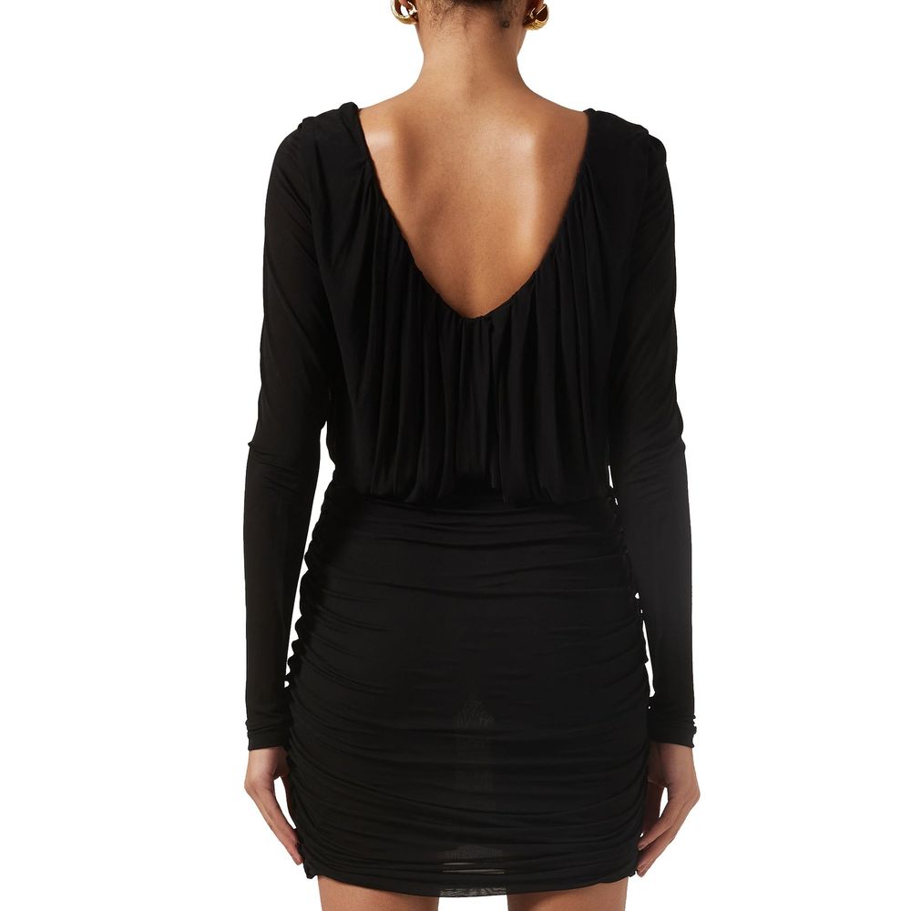 Saint Laurent Schwarzes Viskose-Freizeitkleid