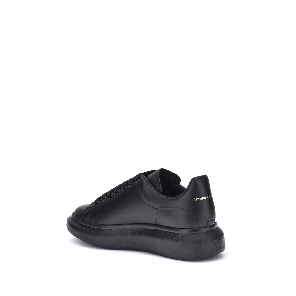 Alexander McQueen Schwarze Bos Taurus Plateau-Sneaker aus Kalbsleder