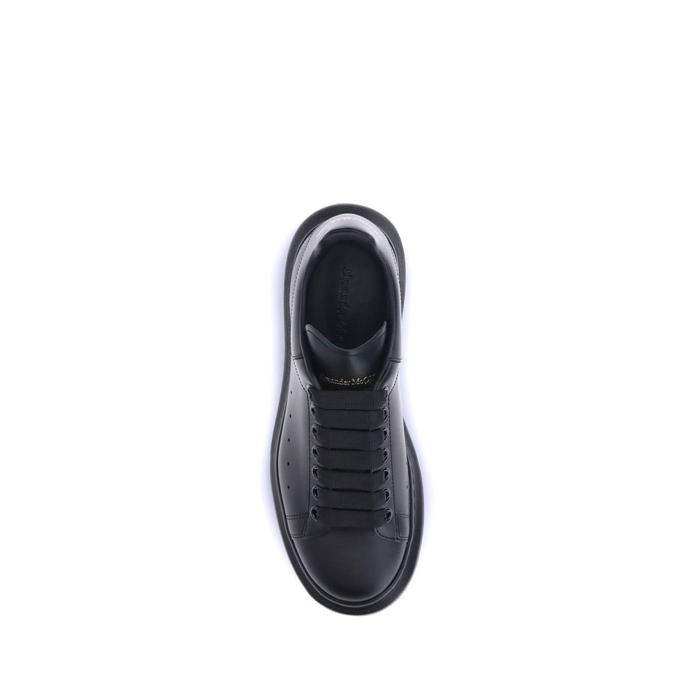 Alexander McQueen Schwarze Bos Taurus Plateau-Sneaker aus Kalbsleder