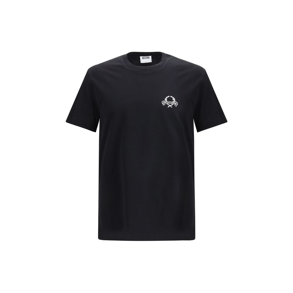 Moschino Schwarzes Baumwoll-T-Shirt