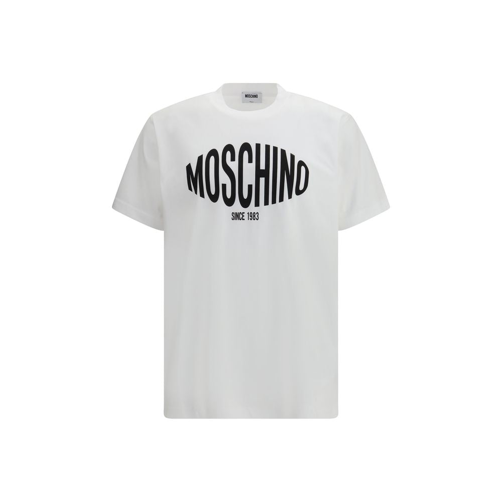 Moschino Weißes Baumwoll-T-Shirt