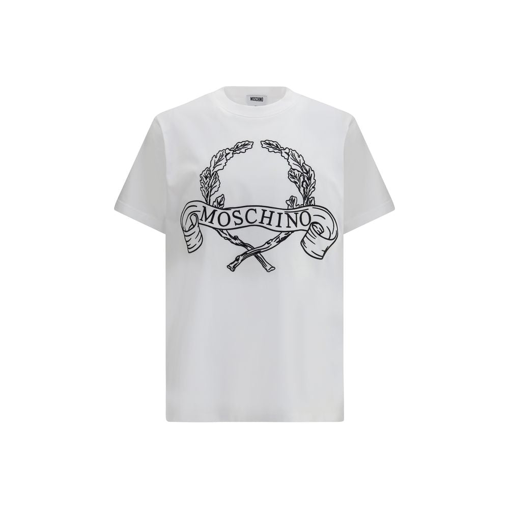 Moschino Weißes Baumwoll-T-Shirt