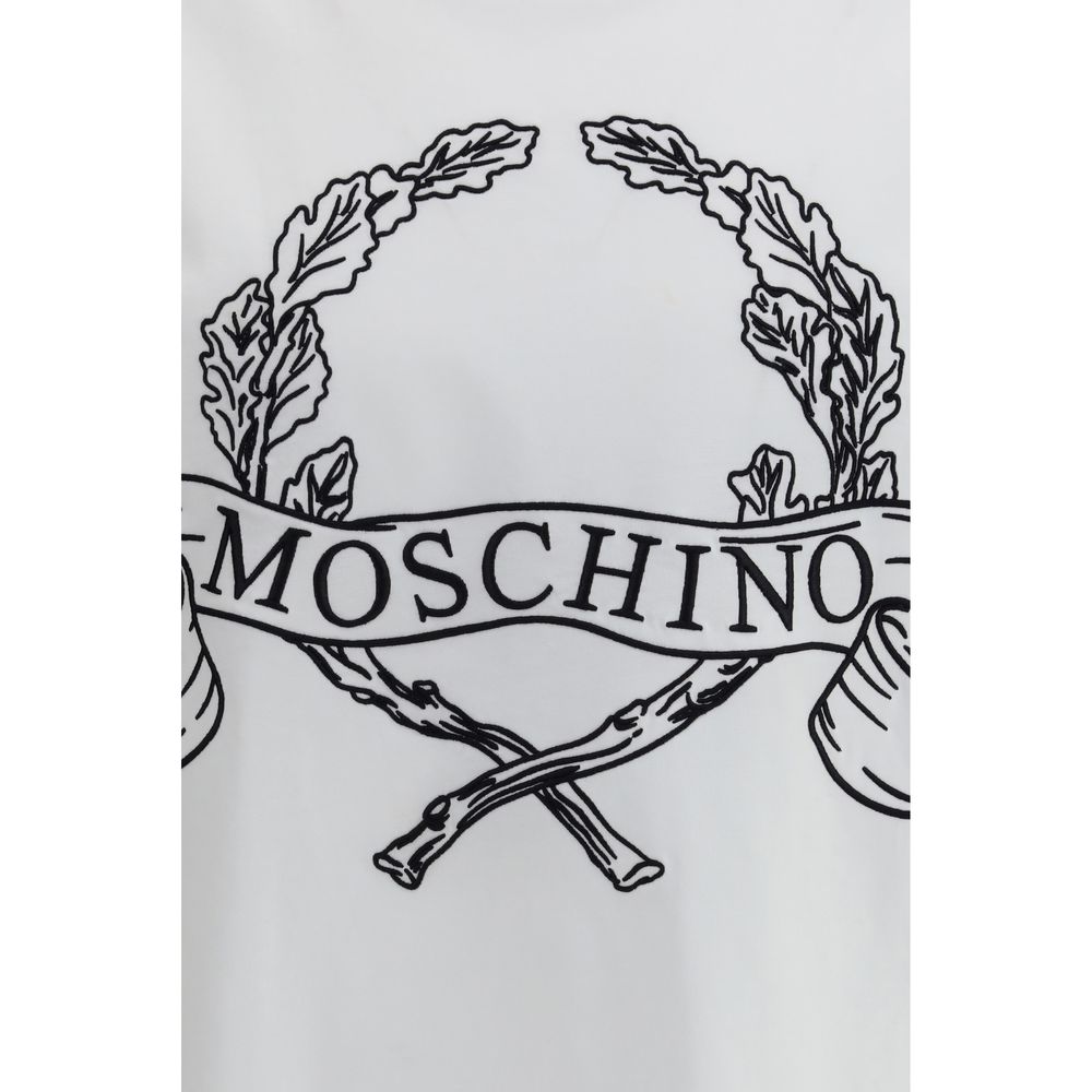 Moschino Weißes Baumwoll-T-Shirt