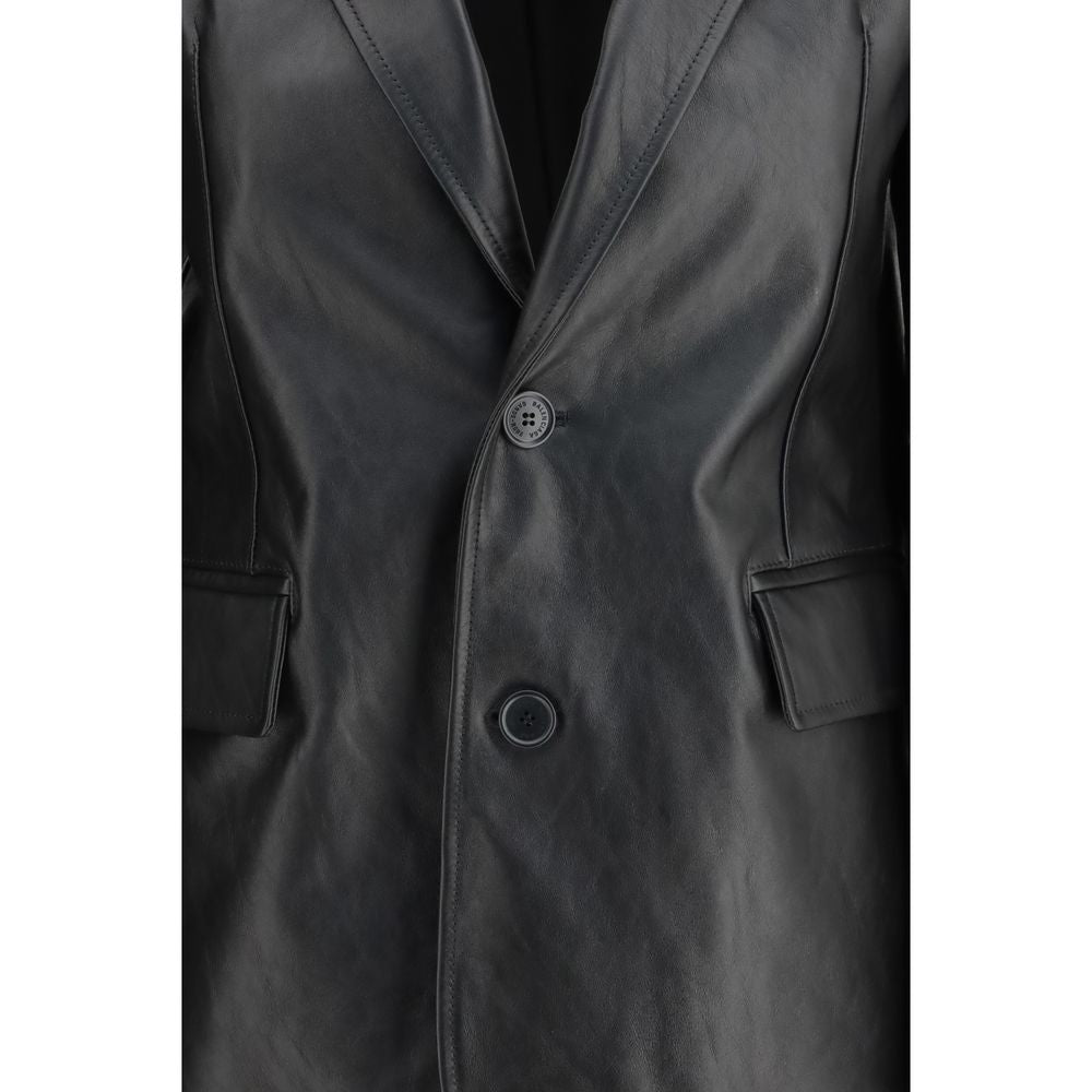 Balenciaga Schwarze Lederjacke