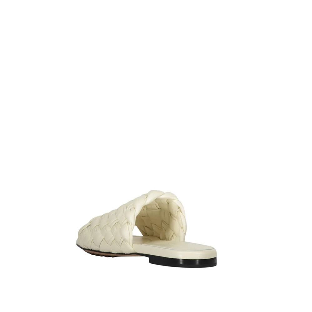 Bottega Veneta Weiße Lammleder-Mules