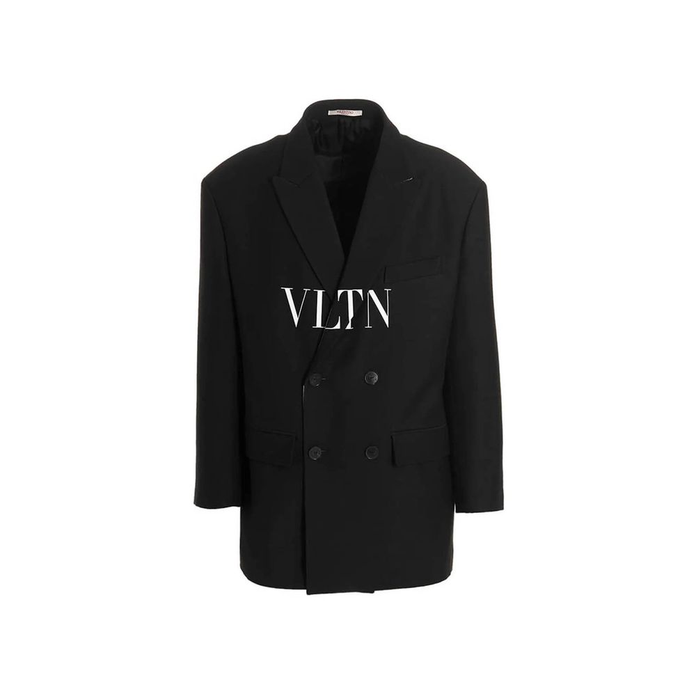 Valentino Garavani Schwarzer Seidenblazer