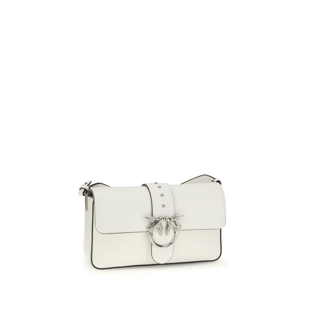 PINKO Weiße Leder Schultertasche