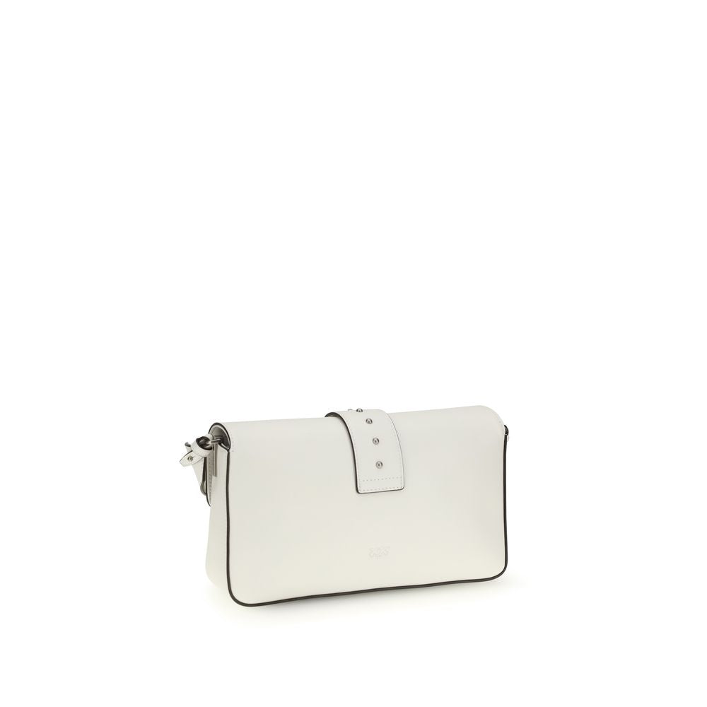 PINKO Weiße Leder Schultertasche