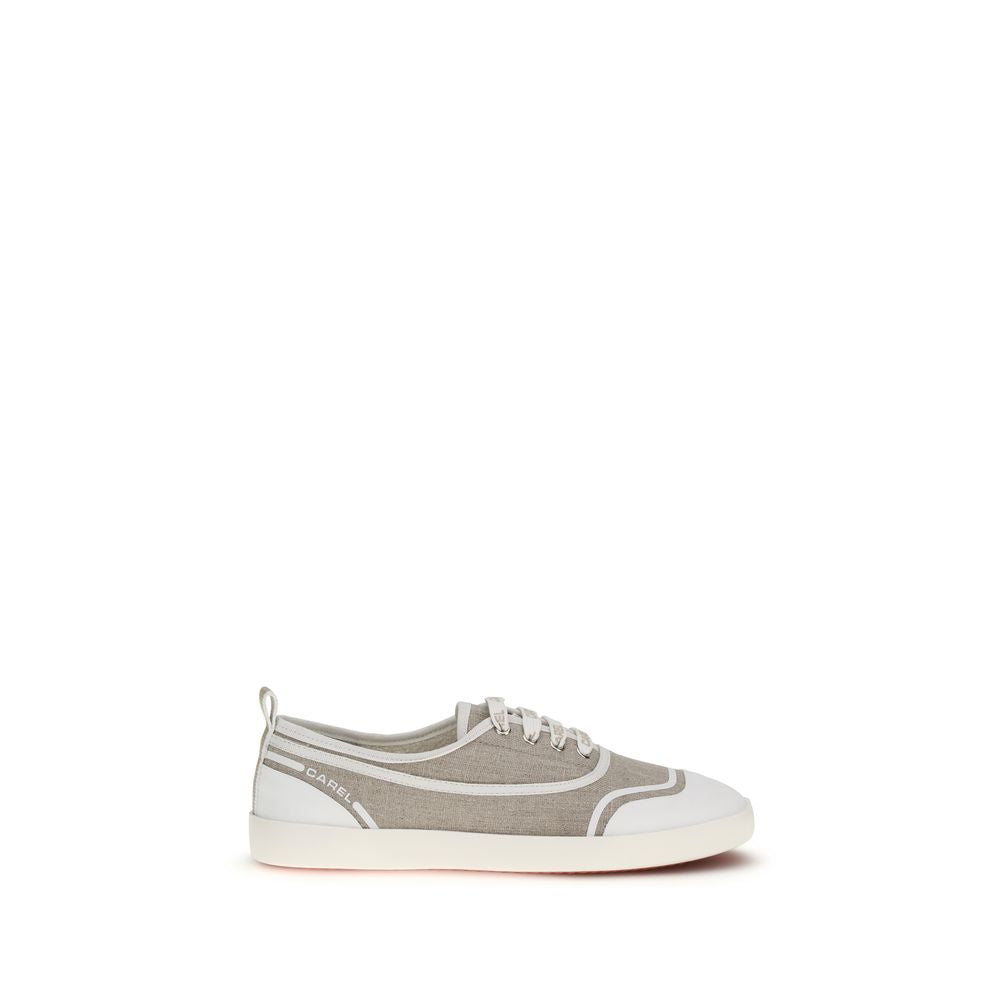 Carel Paris Beige Baumwoll Low-Top-Sneaker