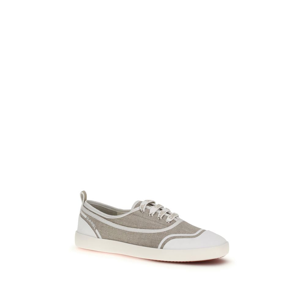 Carel Paris Beige Baumwoll Low-Top-Sneaker