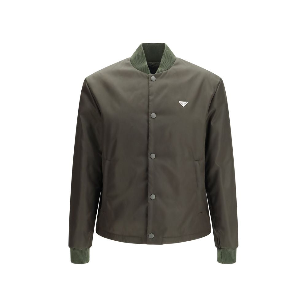 Prada Zweifarbige Nylon-Bomberjacke