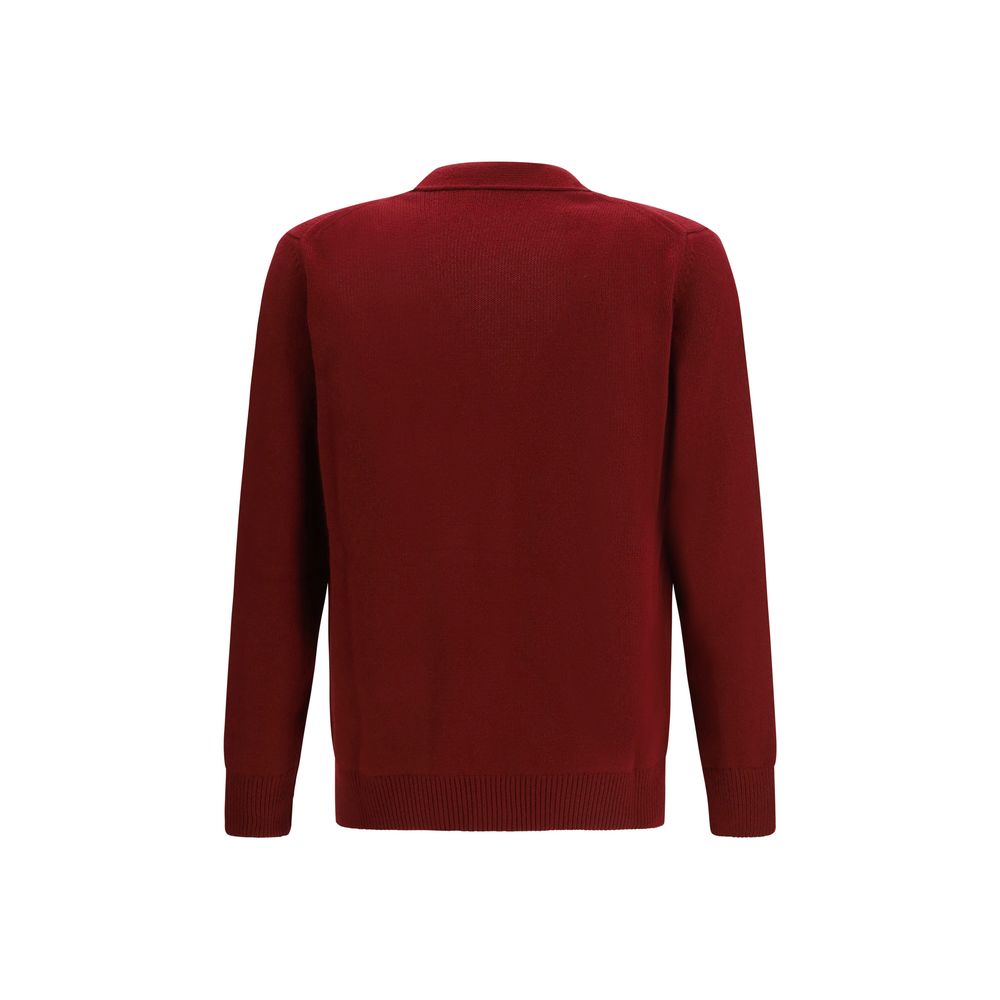 Gucci Bordeaux Woll-Strickjacke