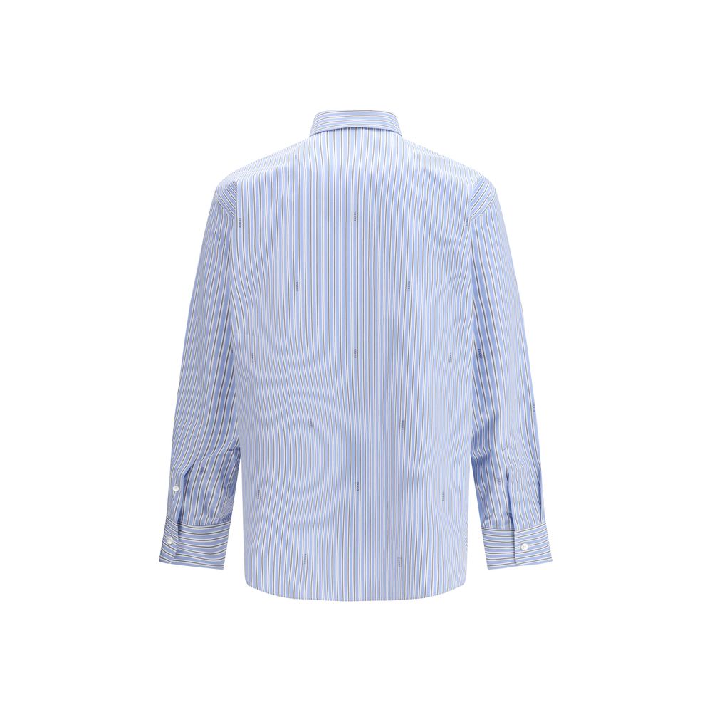 Gucci Blaues Baumwollhemd mit Muster