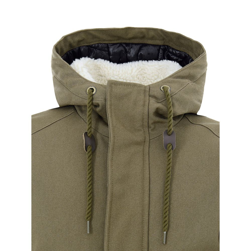 Moose Knuckles Grüner Baumwollparka